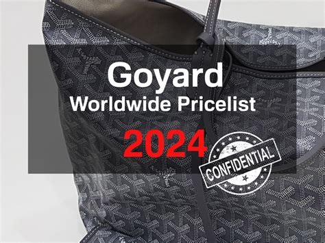 is it cheaper to buy goyard in paris|goyard cap vert price 2024.